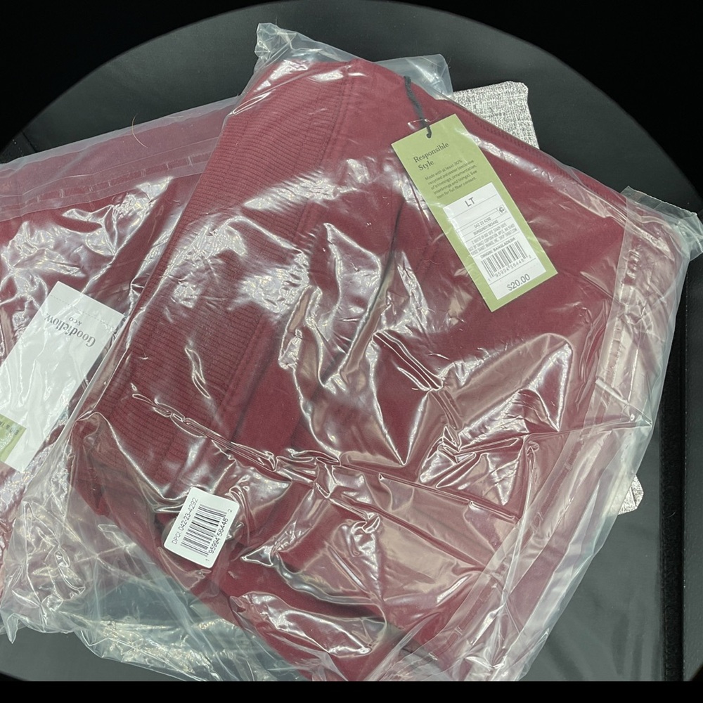2 Pairs of Burgundy Knit Sweats Size Large